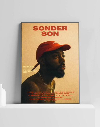 Brent Faiyaz 'Sonder Son' Premium Album R&B Poster | Cover Artwork and Tracklist