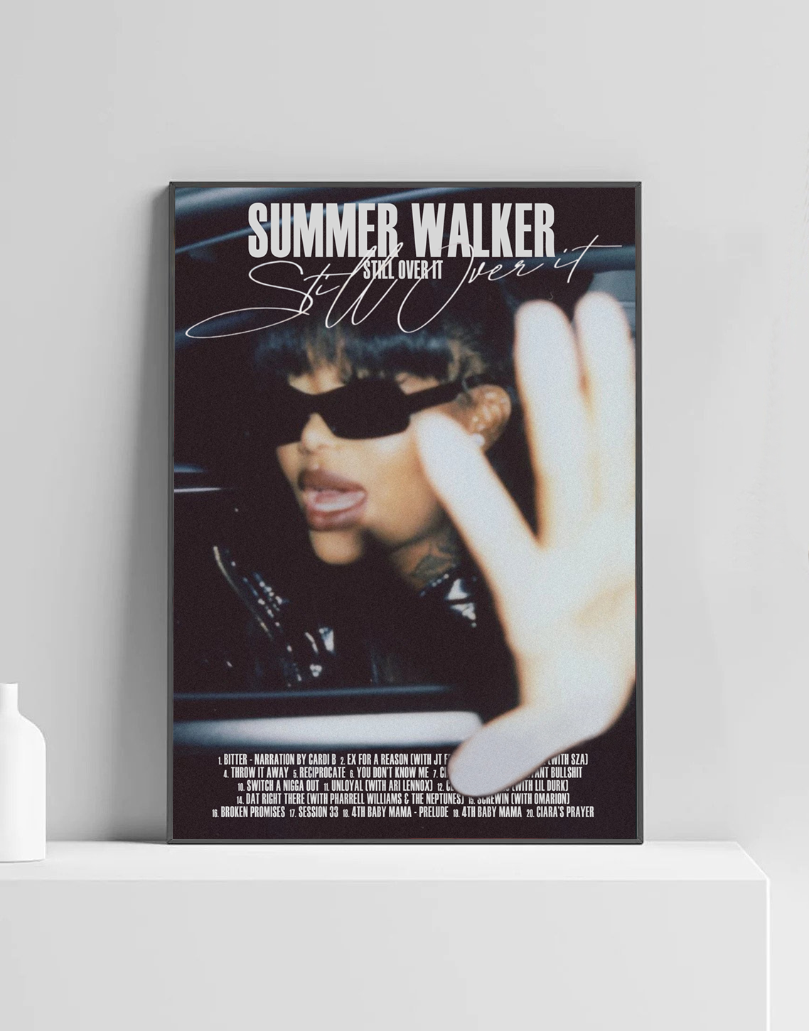 Summer Walker ‘Still Over It’ Premium Album Music Poster | Cover Artwork and Tracklist