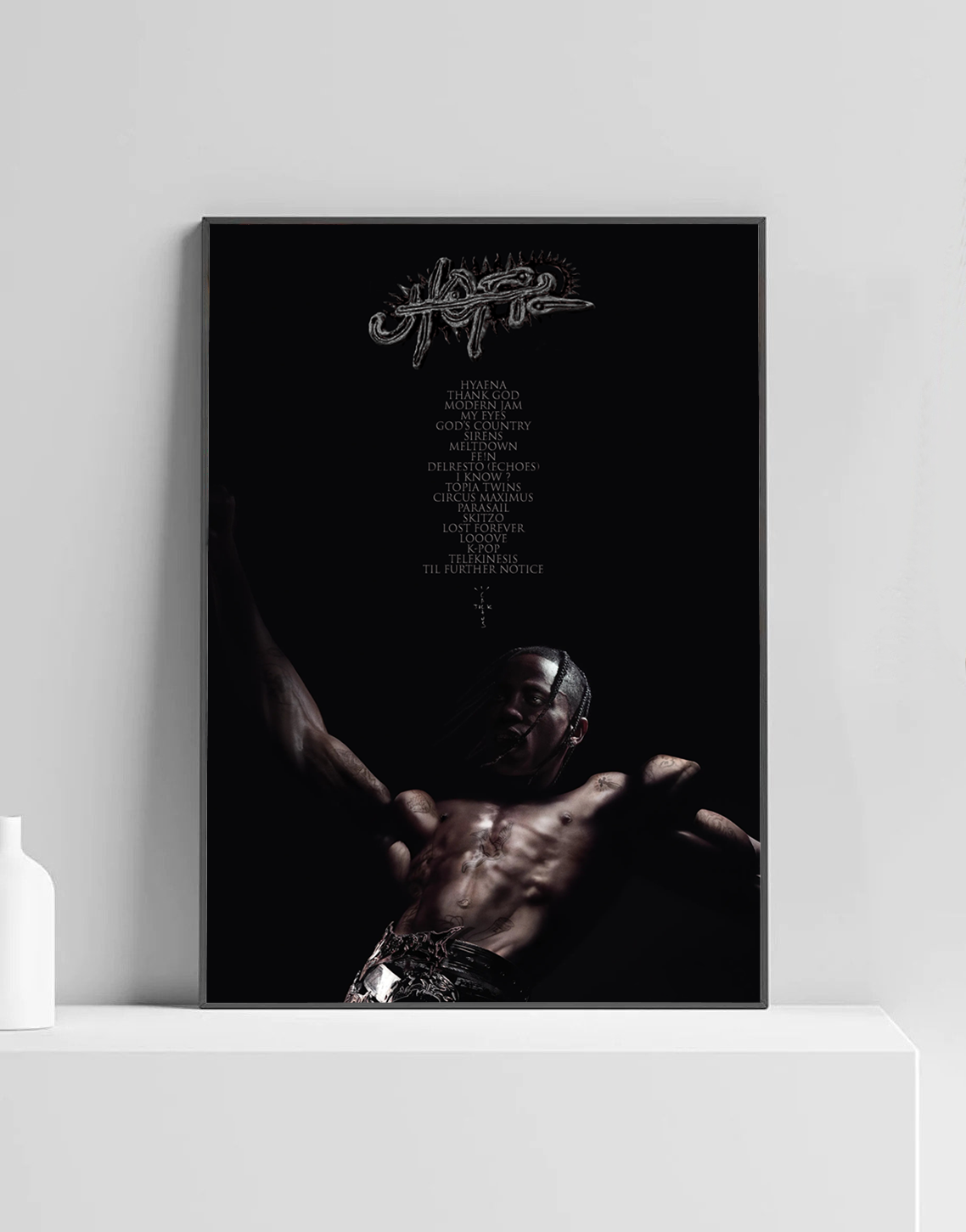 Travis Scott 'UTOPIA' Premium Album Music Poster | Cover Artwork and Tracklist
