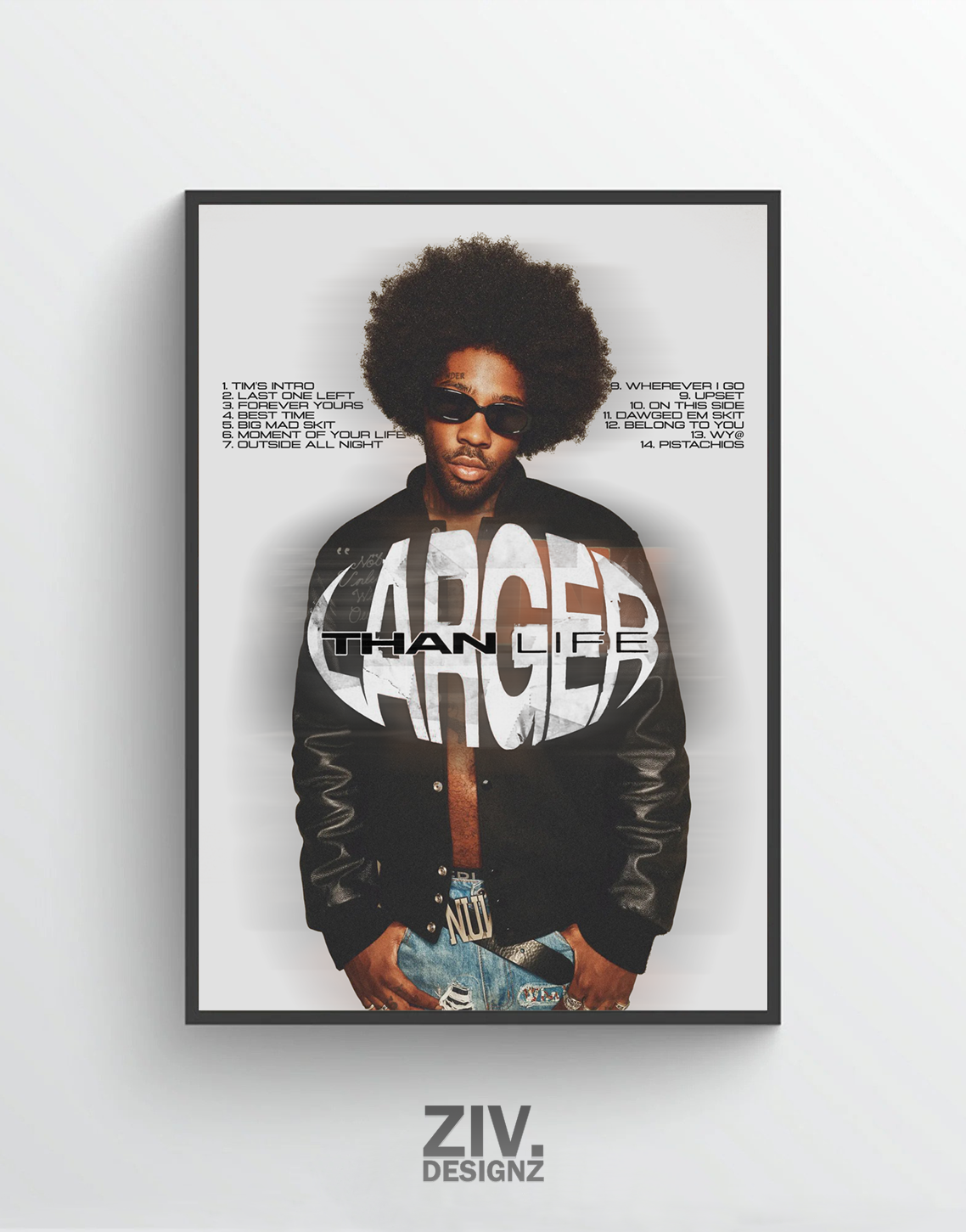 Brent Faiyaz - Wasteland - Canvas Poster - Rap Prints