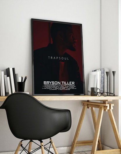 Bryson Tiller 'Trapsoul' Premium Album R&B Poster | Cover Artwork and Tracklist