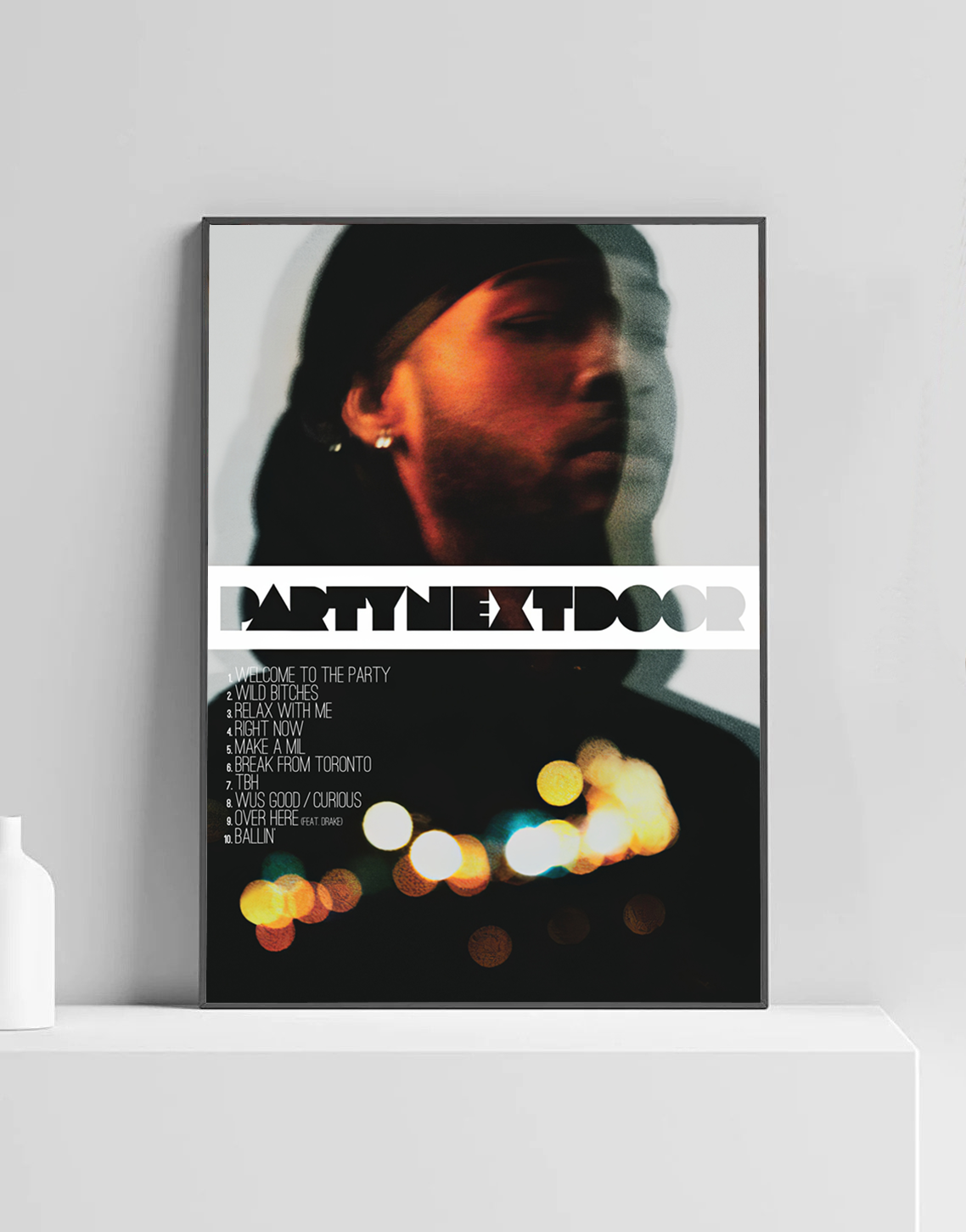 'PARTYNEXTDOOR' Premium Album Music Poster | Cover Artwork and Tracklist