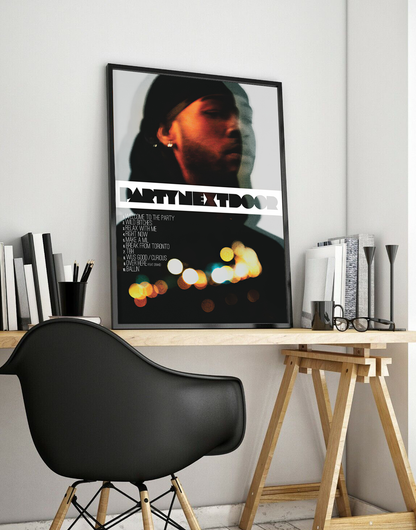 'PARTYNEXTDOOR' Premium Album Music Poster | Cover Artwork and Tracklist