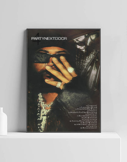 'PARTYNEXTDOOR 4' Premium Album Music Poster | Cover Artwork and Tracklist