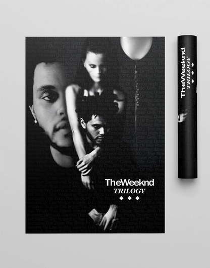 The Weeknd 'Trilogy' Premium Album Music Poster | Cover Artwork