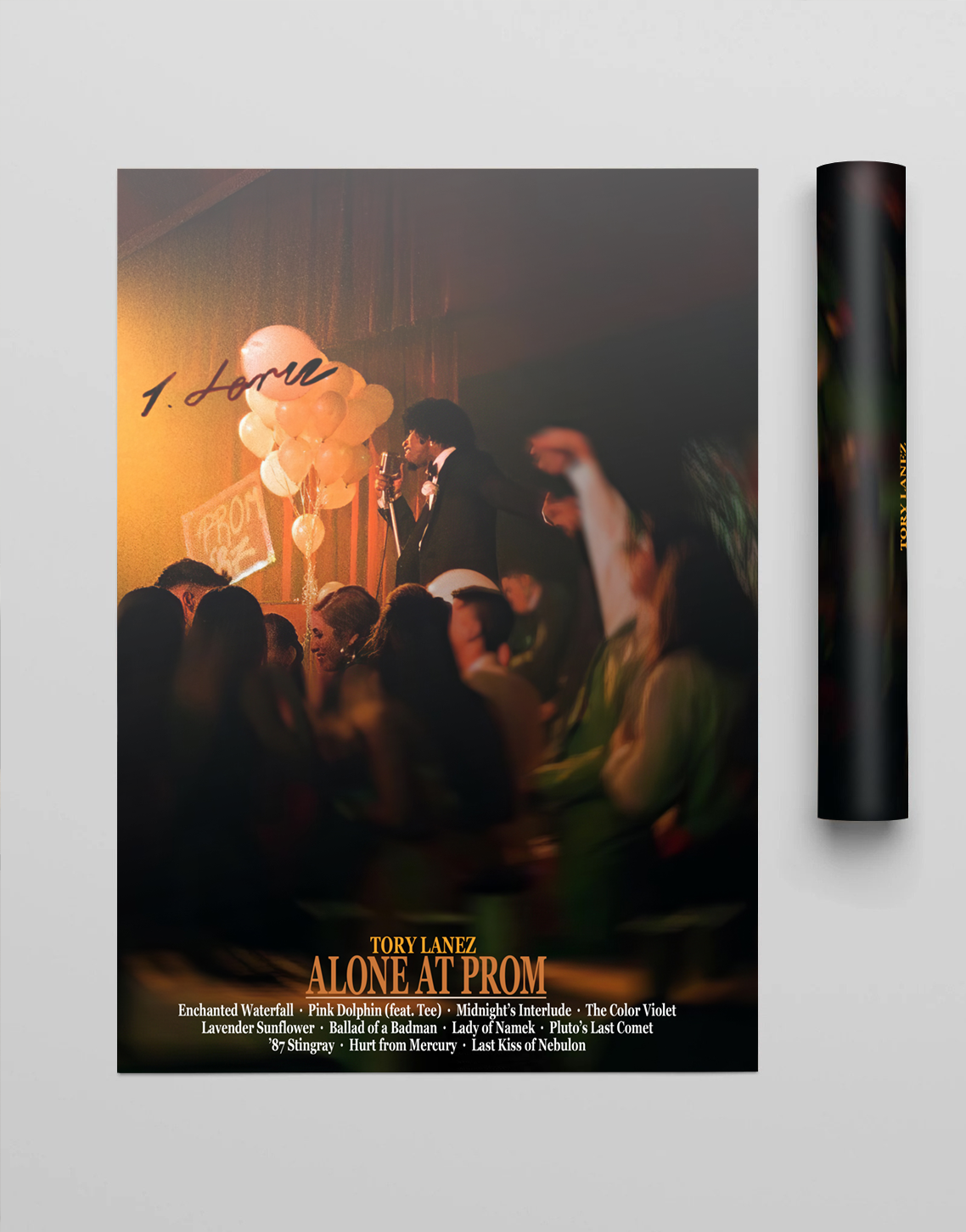 Tory Lanez 'Alone At Prom' Premium Album Music Poster | Cover Artwork and Tracklist