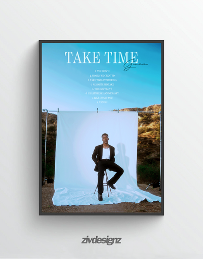 Giveon 'Take Time' Premium Album R&B Poster | Artwork and Tracklist