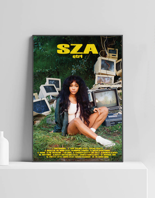 SZA 'Ctrl' Premium Album R&B Poster | Cover Artwork and Tracklist
