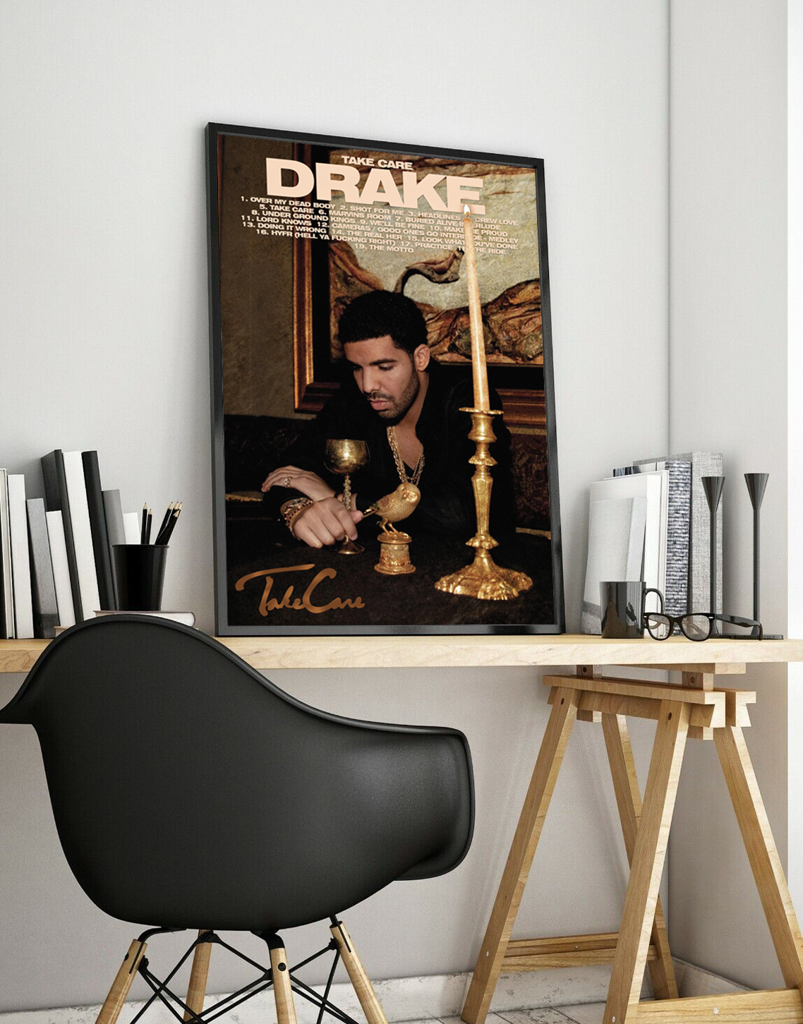 Drake ‘Take Care’ Premium Album Music Poster | Cover Artwork and Tracklist