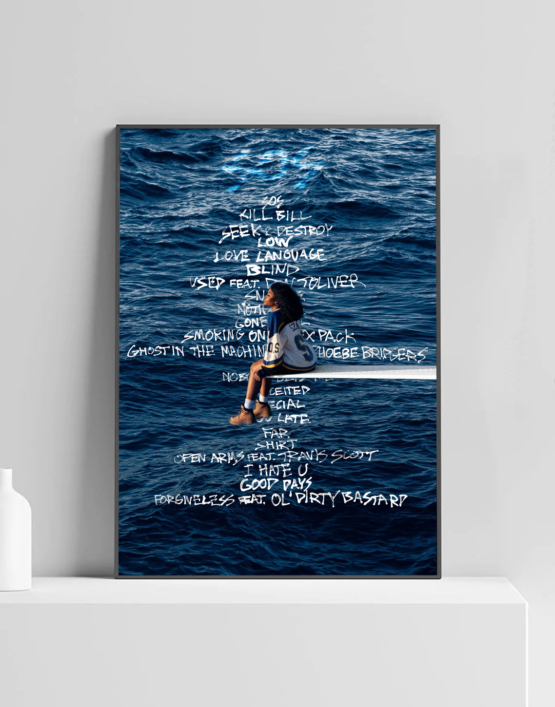 SZA ‘SOS’ Premium Album Music Poster | Cover Artwork and Tracklist