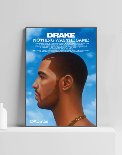 Drake ‘Nothing Was The Same’ Premium Album Music Poster | Cover Artwork and Tracklist