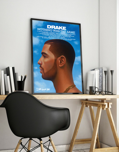 Drake ‘Nothing Was The Same’ Premium Album Music Poster | Cover Artwork and Tracklist